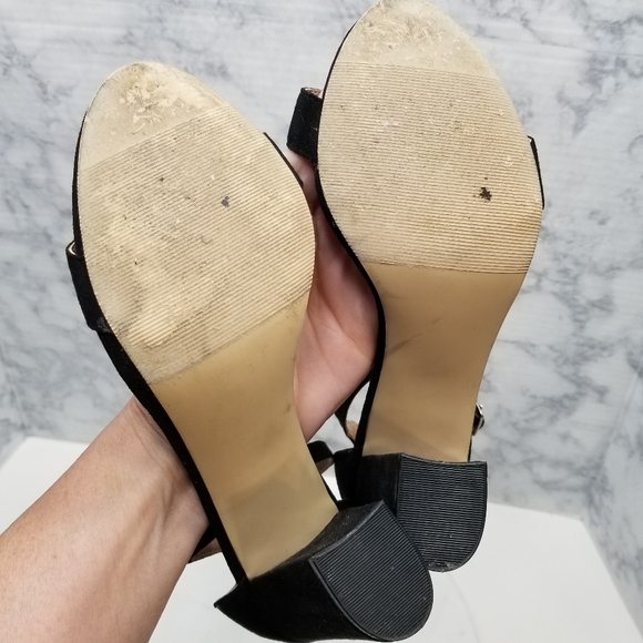 Steve Madden 6 Beella black strappy chunky heels - Picture 7 of 9